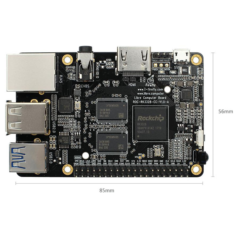 RK3328 SOC ایمبیڈڈ بورڈ